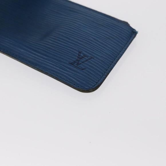 LOUIS VUITTON Epi Pochette Cles Coin Purse Blue M6380G LV Auth 154398