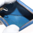 LOUIS VUITTON Epi Pochette Cles Coin Purse Blue M6380G LV Auth 154398-11