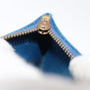 LOUIS VUITTON Epi Pochette Cles Coin Purse Blue M6380G LV Auth 154398-17