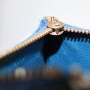 LOUIS VUITTON Epi Pochette Cles Coin Purse Blue M6380G LV Auth 154398-12
