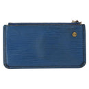 LOUIS VUITTON Epi Pochette Cles Coin Purse Blue M6380G LV Auth 154398-2