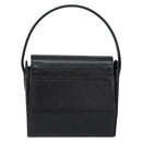GIVENCHY Hand Bag Leather Black Gold Auth 154410-3