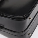 GUCCI Vanity Bamboo Hand Bag Nylon Black Silver 013 2122 2490 Auth 154411-8