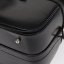 GUCCI Vanity Bamboo Hand Bag Nylon Black Silver 013 2122 2490 Auth 154411-15