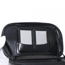 GUCCI Vanity Bamboo Hand Bag Nylon Black Silver 013 2122 2490 Auth 154411-9