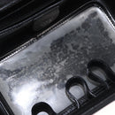 GUCCI Vanity Bamboo Hand Bag Nylon Black Silver 013 2122 2490 Auth 154411-10