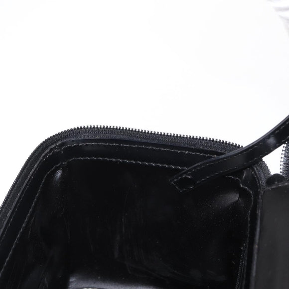 GUCCI Vanity Bamboo Hand Bag Nylon Black Silver 013 2122 2490 Auth 154411