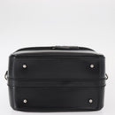 GUCCI Vanity Bamboo Hand Bag Nylon Black Silver 013 2122 2490 Auth 154411-5