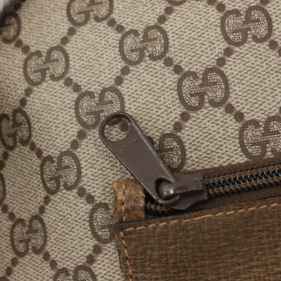 GUCCI GG Supreme Tote Bag PVC Beige 002 103 1301 Auth 154413