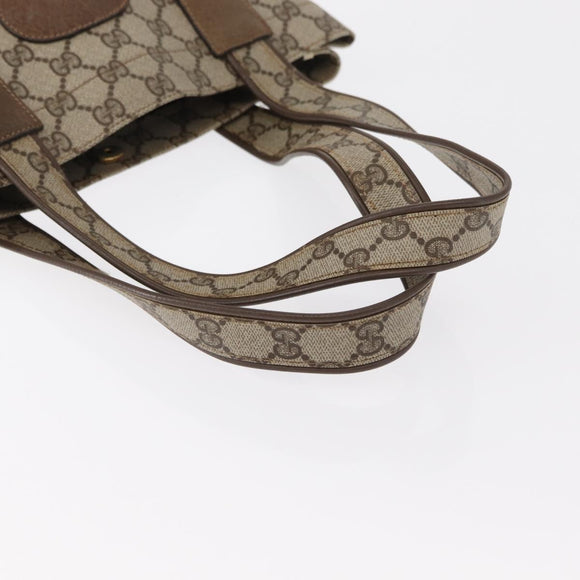 GUCCI GG Supreme Tote Bag PVC Beige 002 103 1301 Auth 154413