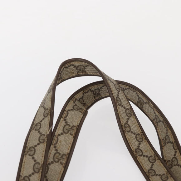 GUCCI GG Supreme Tote Bag PVC Beige 002 103 1301 Auth 154413