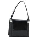 GUCCI GG Canvas Shoulder Bag Nylon Black Silver 001 3132 Auth 154414-1