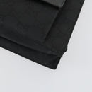 GUCCI GG Canvas Shoulder Bag Nylon Black Silver 001 3132 Auth 154414-10