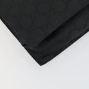 GUCCI GG Canvas Shoulder Bag Nylon Black Silver 001 3132 Auth 154414-17
