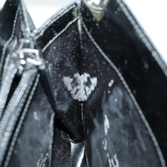 GUCCI GG Canvas Shoulder Bag Nylon Black Silver 001 3132 Auth 154414