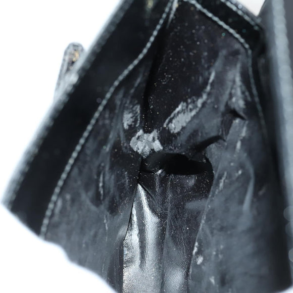 GUCCI GG Canvas Shoulder Bag Nylon Black Silver 001 3132 Auth 154414