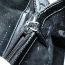 GUCCI GG Canvas Shoulder Bag Nylon Black Silver 001 3132 Auth 154414-22