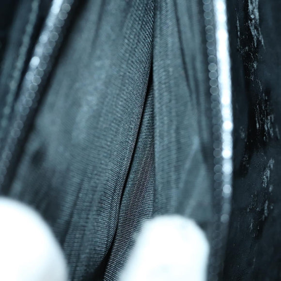 GUCCI GG Canvas Shoulder Bag Nylon Black Silver 001 3132 Auth 154414