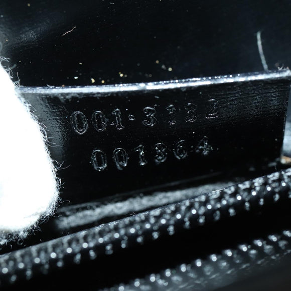 GUCCI GG Canvas Shoulder Bag Nylon Black Silver 001 3132 Auth 154414