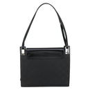GUCCI GG Canvas Shoulder Bag Nylon Black Silver 001 3132 Auth 154414-2