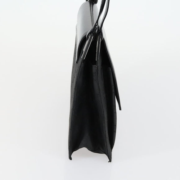 GUCCI GG Canvas Shoulder Bag Nylon Black Silver 001 3132 Auth 154414