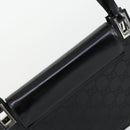 GUCCI GG Canvas Shoulder Bag Nylon Black Silver 001 3132 Auth 154414-6