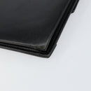 Christian Dior Shoulder Bag Leather Black gold Auth 154416-12