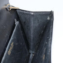 Christian Dior Shoulder Bag Leather Black gold Auth 154416-18
