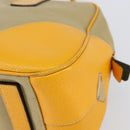 PRADA Hand Bag Canvas Beige Gold Auth 154417-9