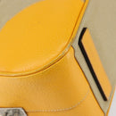 PRADA Hand Bag Canvas Beige Gold Auth 154417-14