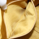 PRADA Hand Bag Canvas Beige Gold Auth 154417-23