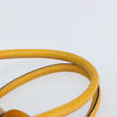 PRADA Hand Bag Canvas Beige Gold Auth 154417-8