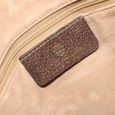 GUCCI GG Supreme Web Sherry Line Tote Bag PVC Beige Gold 010 378 Auth 154418-18