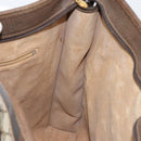 GUCCI GG Supreme Web Sherry Line Tote Bag PVC Beige Gold 010 378 Auth 154418-19