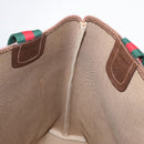 GUCCI GG Supreme Web Sherry Line Tote Bag PVC Beige Gold 002 58 6487 Auth 154419-18