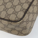 GUCCI GG Supreme Shoulder Bag PVC Beige Gold 201448 Auth 154420-10