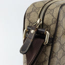 GUCCI GG Supreme Shoulder Bag PVC Beige Gold 201448 Auth 154420-16