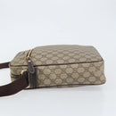 GUCCI GG Supreme Shoulder Bag PVC Beige Gold 201448 Auth 154420-5