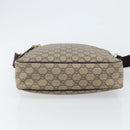 GUCCI GG Supreme Shoulder Bag PVC Beige Gold 201448 Auth 154420-9