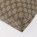 GUCCI GG Supreme Web Sherry Line Tote Bag PVC Beige Gold 39 02 003 Auth 154421-17