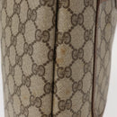 GUCCI GG Supreme Web Sherry Line Tote Bag PVC Beige Gold 39 02 003 Auth 154421-5