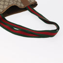 GUCCI GG Supreme Web Sherry Line Tote Bag PVC Beige Gold 39 02 003 Auth 154421-8