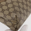 GUCCI GG Supreme Web Sherry Line Tote Bag PVC Beige 41 004 4465 Auth 154422-10