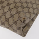 GUCCI GG Supreme Web Sherry Line Tote Bag PVC Beige 41 004 4465 Auth 154422-13