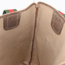 GUCCI GG Supreme Web Sherry Line Tote Bag PVC Beige 41 004 4465 Auth 154422-17