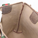 GUCCI GG Supreme Web Sherry Line Tote Bag PVC Beige 41 004 4465 Auth 154422-18