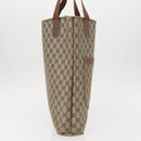 GUCCI GG Supreme Web Sherry Line Tote Bag PVC Beige 41 004 4465 Auth 154422-5
