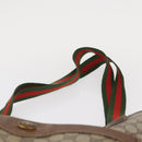 GUCCI GG Supreme Web Sherry Line Tote Bag PVC Beige 41 004 4465 Auth 154422-8
