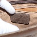 GUCCI GG Supreme Web Sherry Line Bag PVC Beige Gold 904 02 043 Auth 154427-14