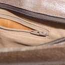 GUCCI GG Supreme Web Sherry Line Bag PVC Beige Gold 904 02 043 Auth 154427-19